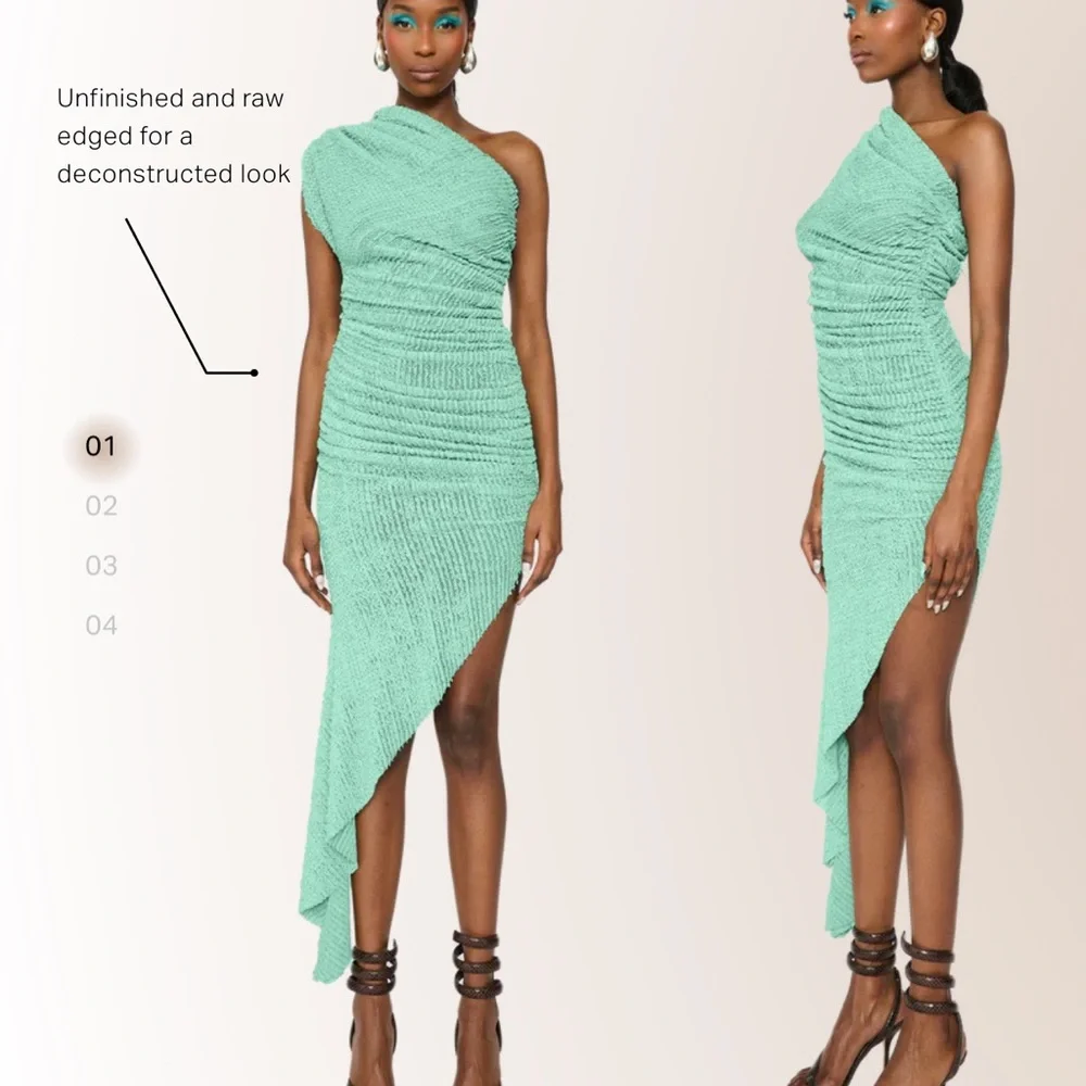 COUCOO PASU DRESS - DUCK EGG - Picture 3 of 3